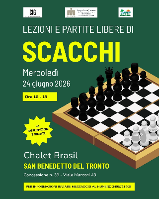 San Benedetto del Tronto - Allo Chalet Brasil una giornata dedicata agli scacchi